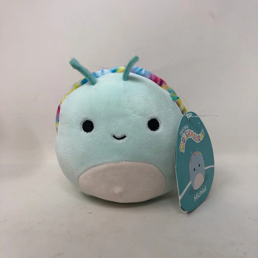 Squishmallows Silvina Michiel Swerl Snail Plush Bundle Pink Blue Purple Tie‎ Dye
